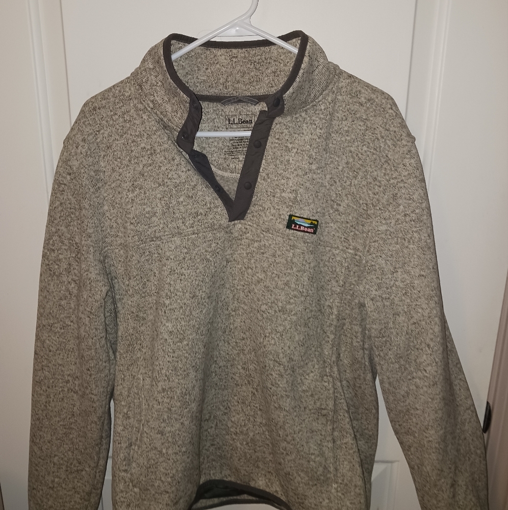 LL Bean 1/4 Button Down Fleece